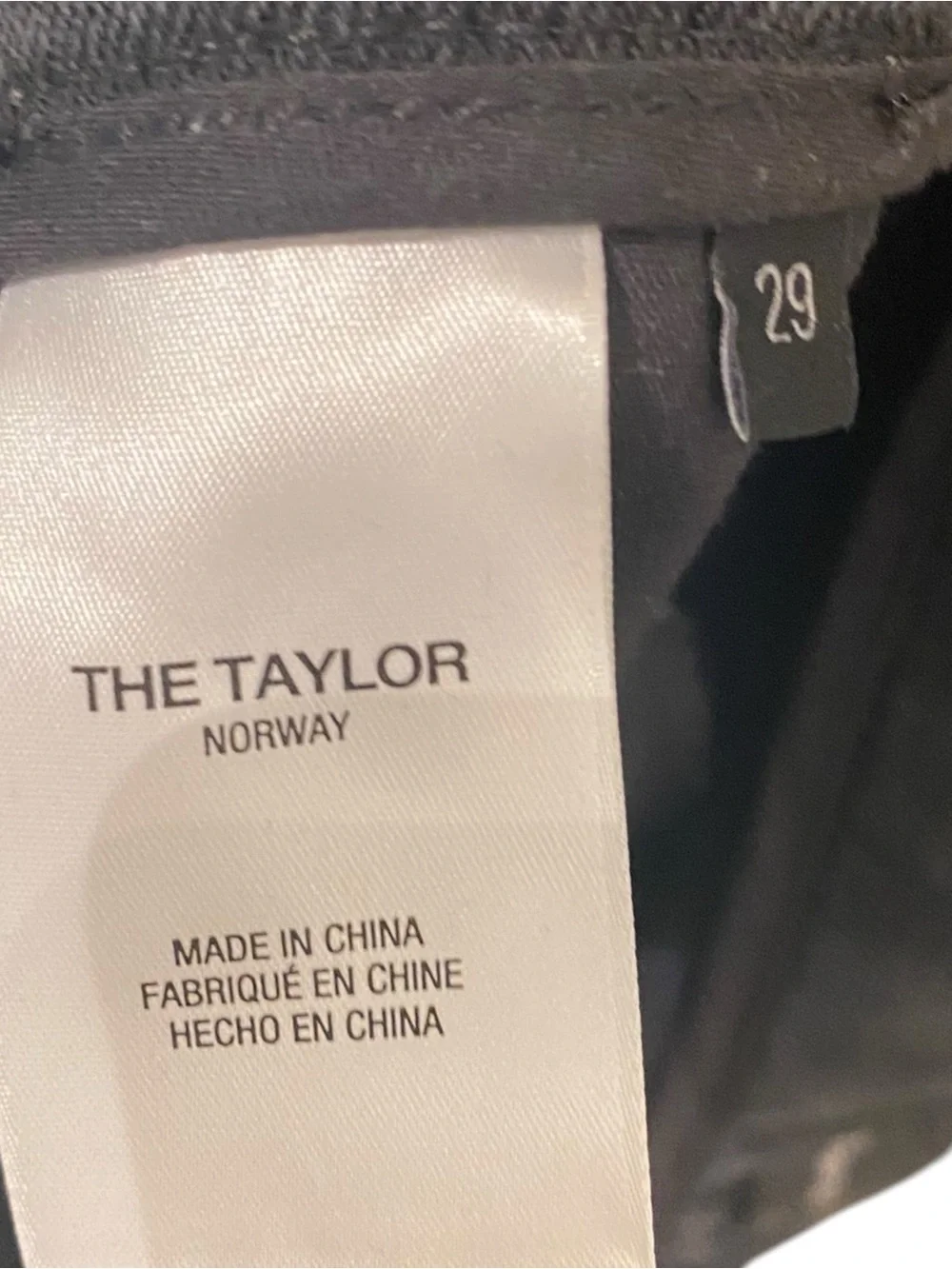 Favorite Daughter The Taylor Denim Faux Leather Trim Wide Leg Trousers Pants